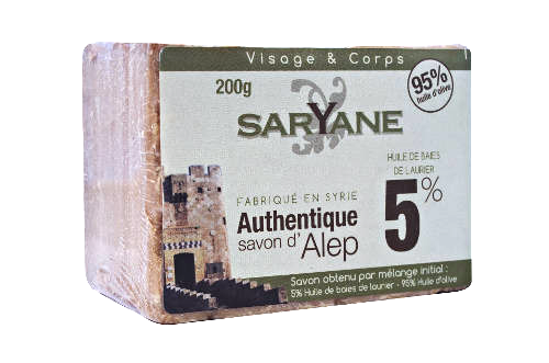 SARYANE Mydło Aleppo 5% oleju laurowego 200g 
